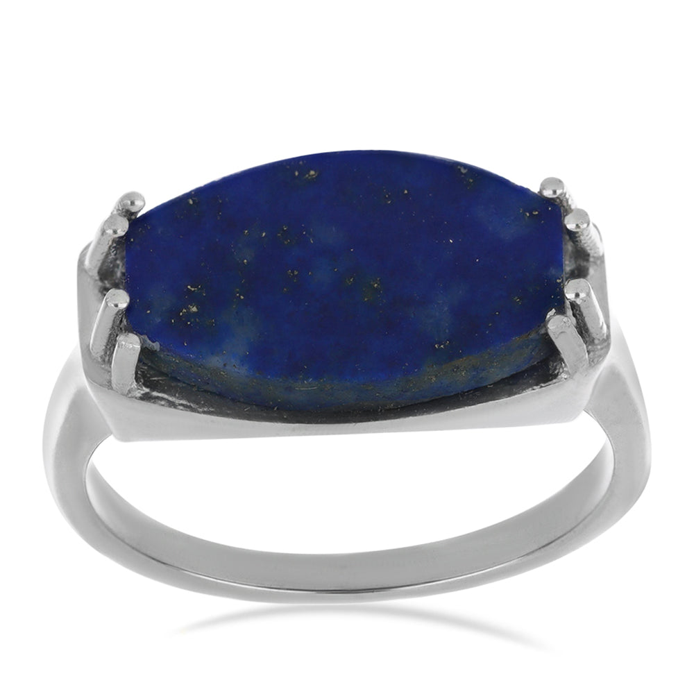 Silberring mit Lapislazuli aus Badakhshan 3 