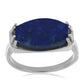 Silberring mit Lapislazuli aus Badakhshan