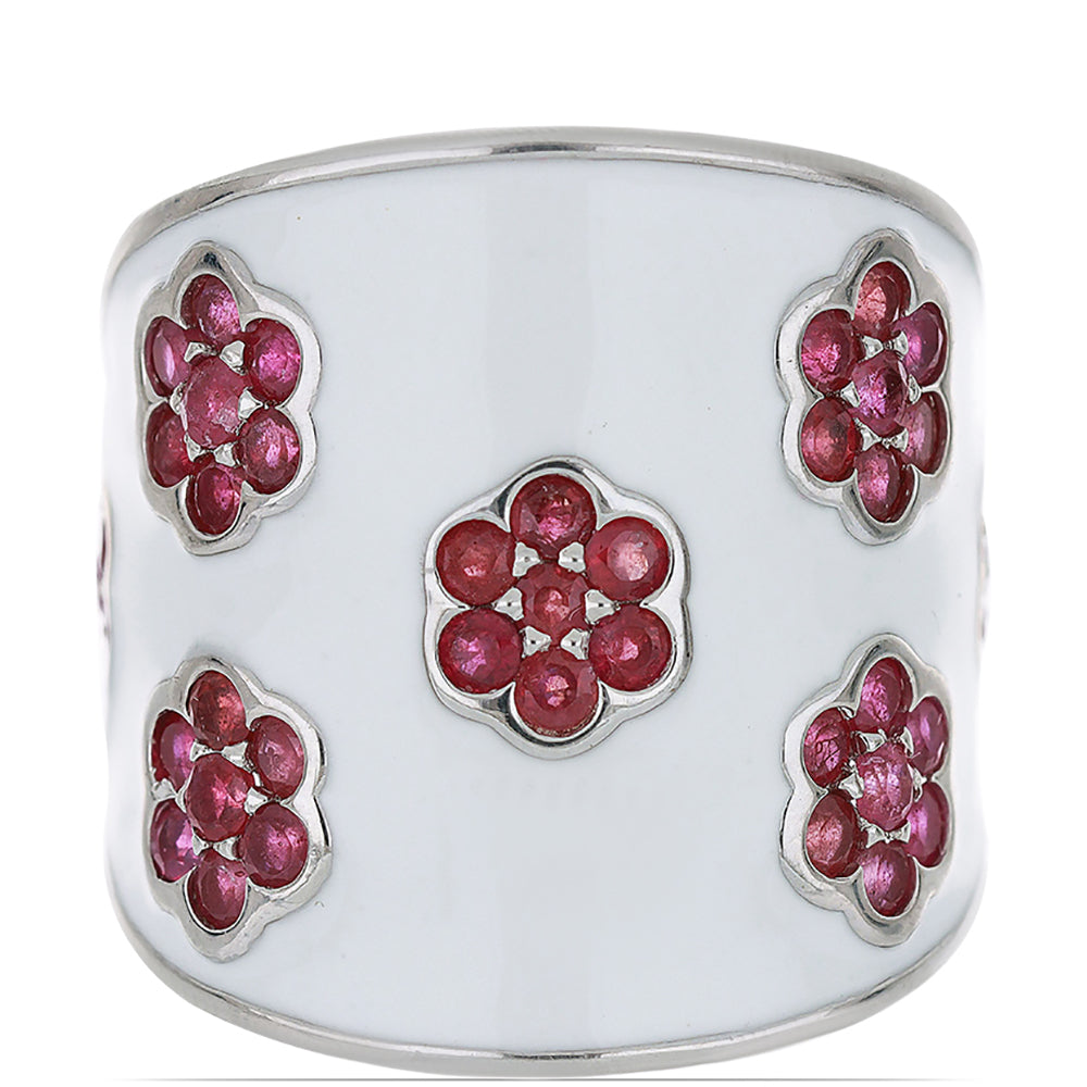 Silberring mit Rubin aus Madagaskar 1 