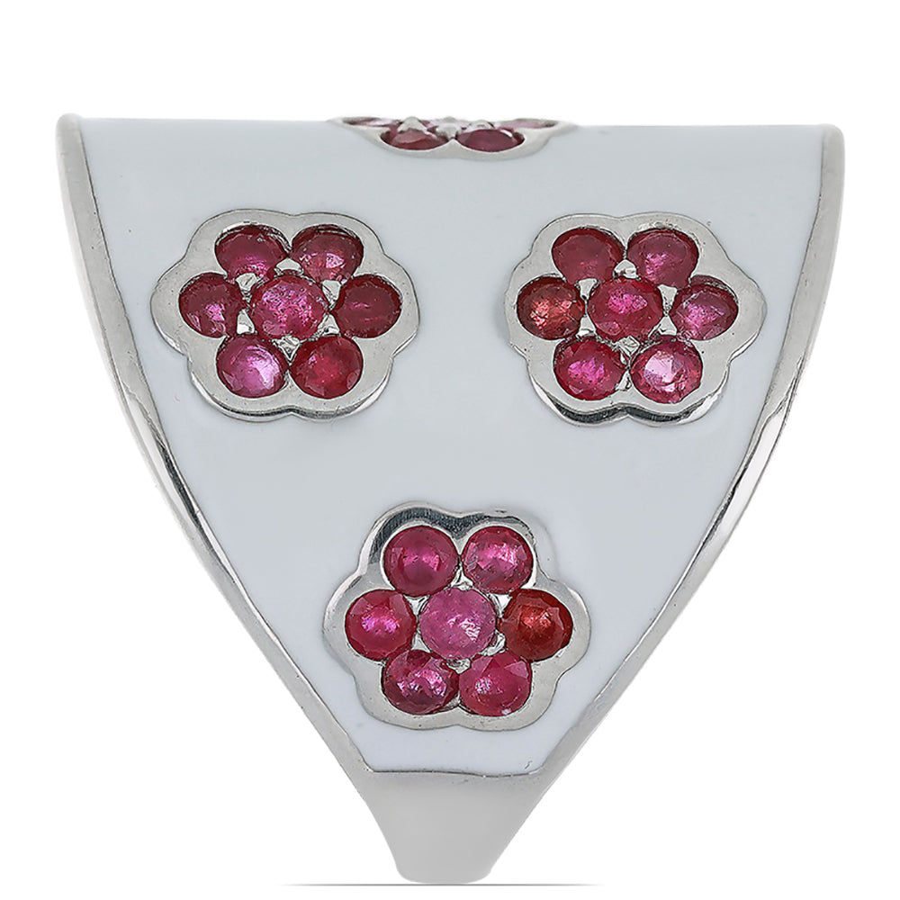 Silberring mit Rubin aus Madagaskar 4 