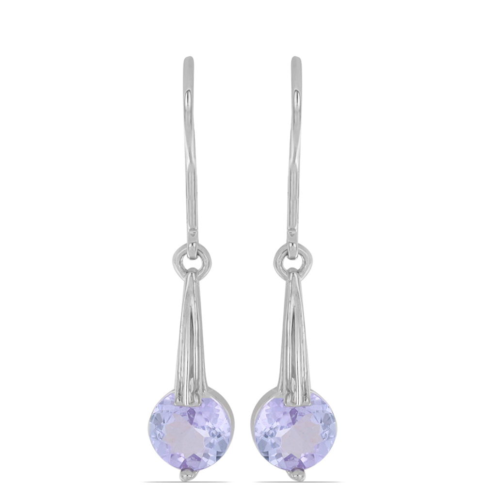 Silberohrringe mit Tansanit