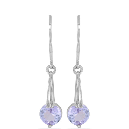 Silberohrringe mit Tansanit