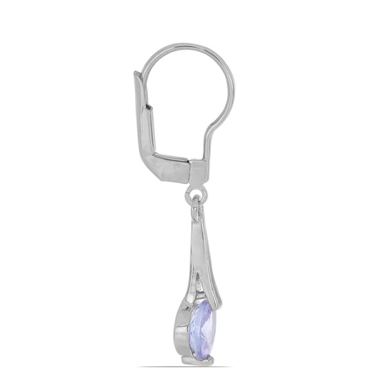 Silberohrringe mit Tansanit