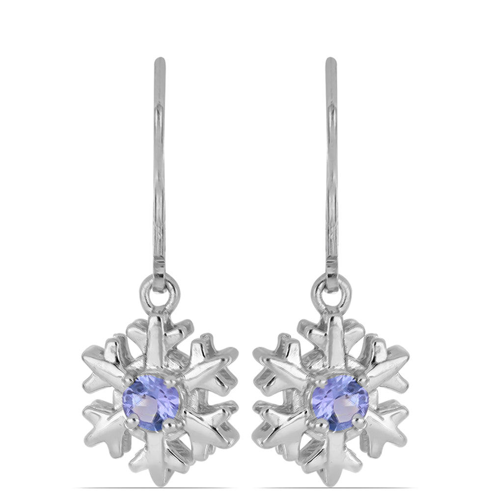 Silberohrringe mit Tansanit 1 