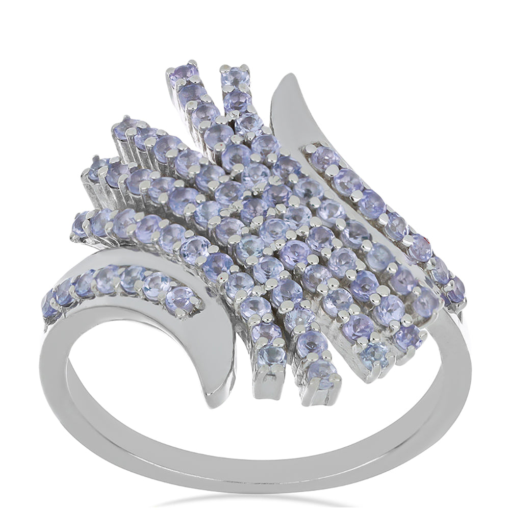 Silberring mit Tansanit 3 