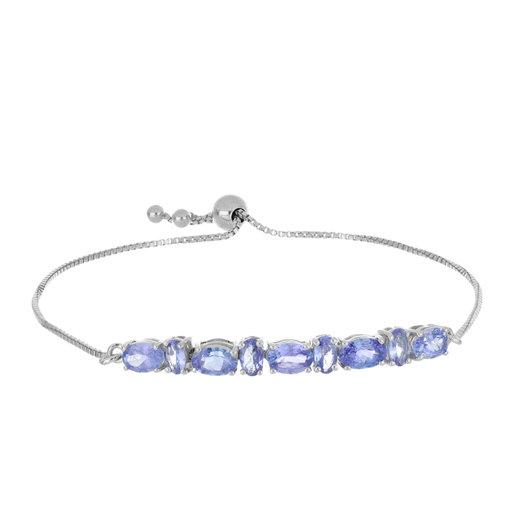 Silberarmband mit Tansanit