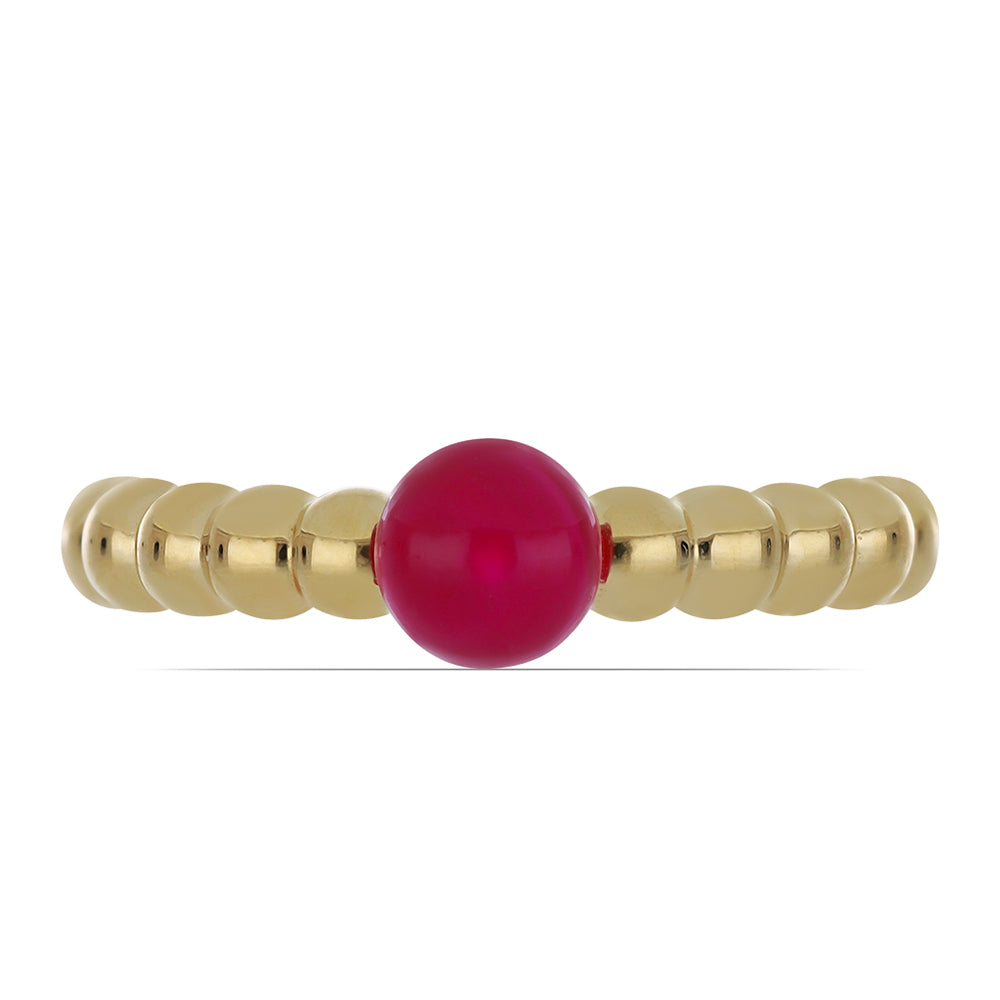 Goldplattierter Silberring 1 