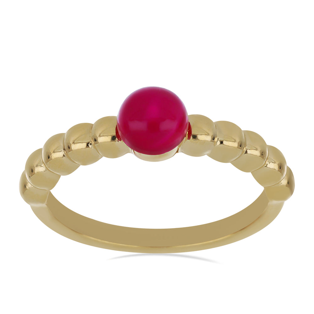 Goldplattierter Silberring 2 