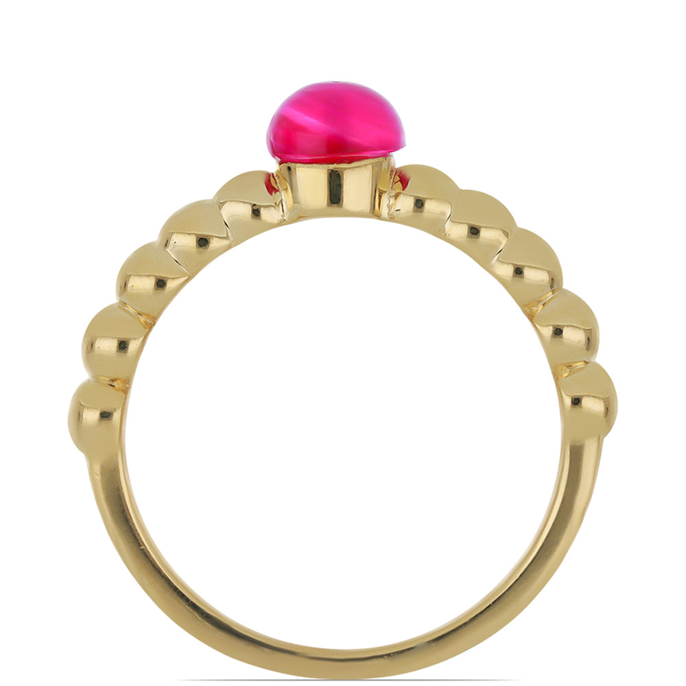 Goldplattierter Silberring