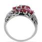 Silberring mit Rubin aus Madagaskar