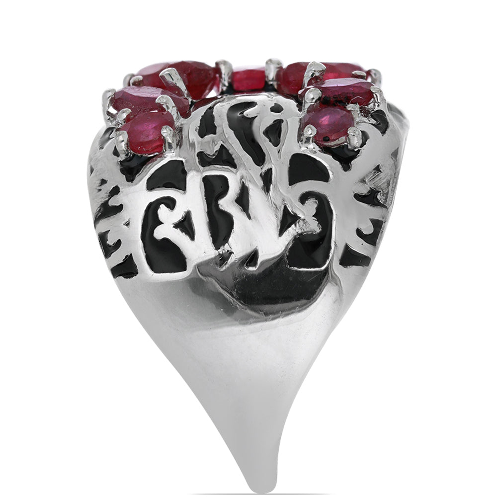 Silberring mit Rubin aus Madagaskar 4 