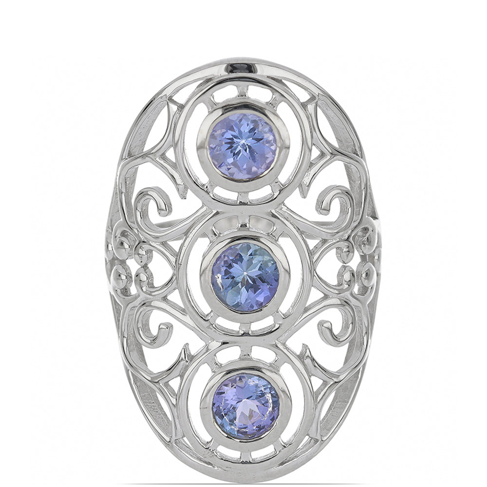 Silberring mit Tansanit