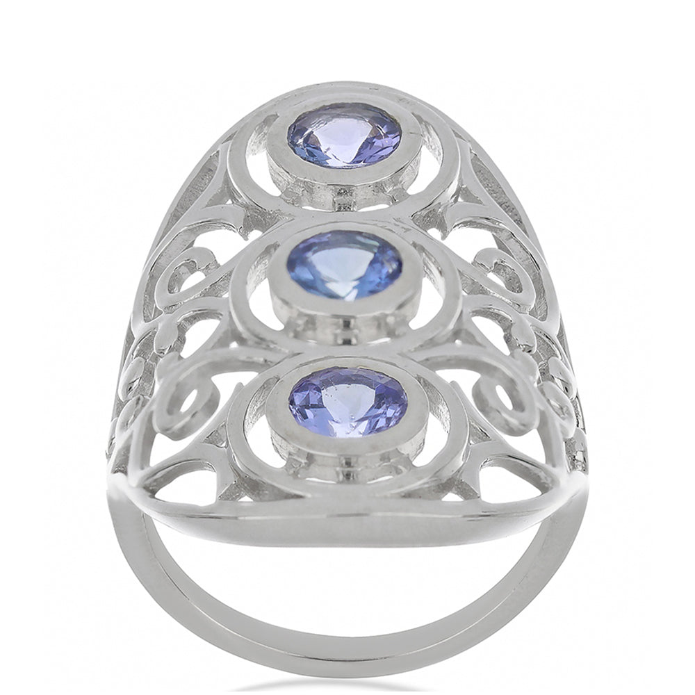 Silberring mit Tansanit