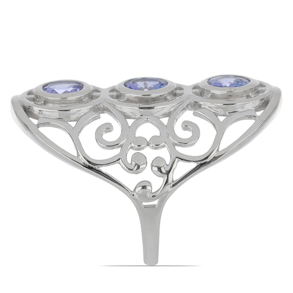 Silberring mit Tansanit 4 