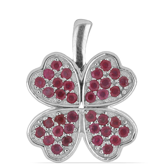 Silberanhänger mit Rubin aus Madagaskar