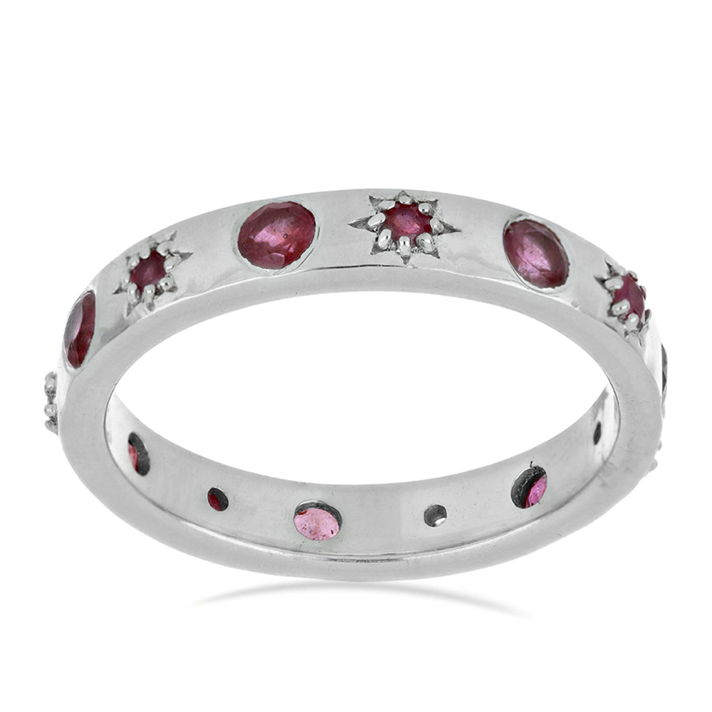 Silberring mit Rubin aus Madagaskar 3 