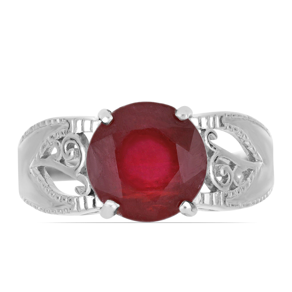 Silberring mit Rubin aus Madagaskar 1 