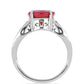 Silberring mit Rubin aus Madagaskar