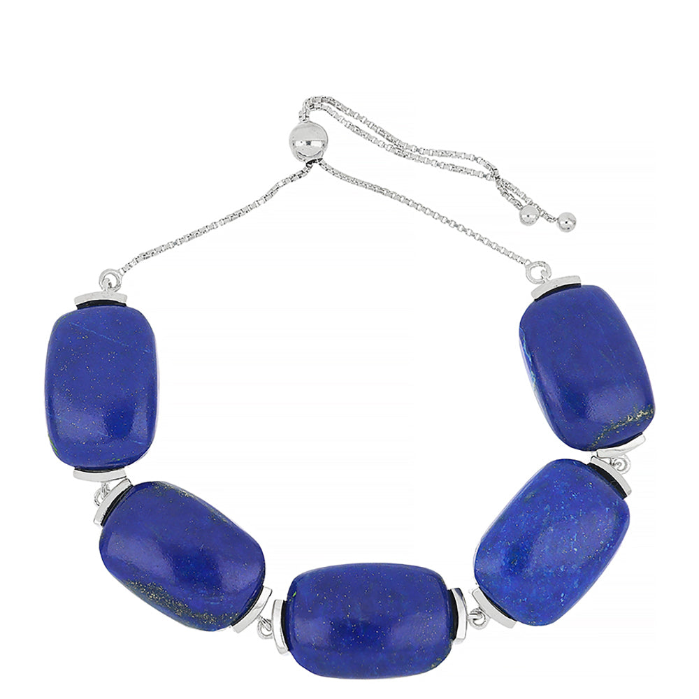 Silberarmband mit Lapislazuli aus Badakhshan 1 