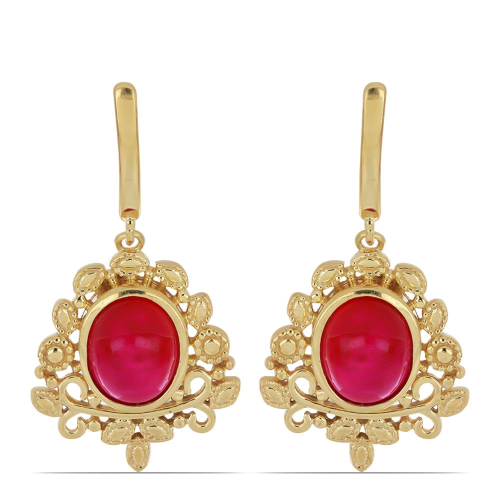 Goldplattierte Silberohrringe 1 