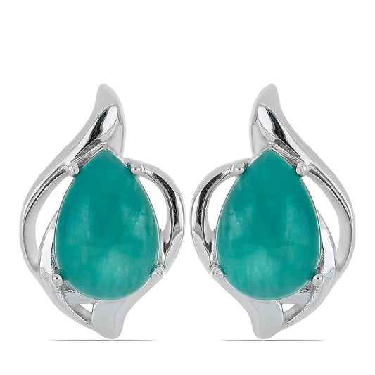 Silberohrringe mit Grandidierit aus Anosy