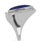 Silberring mit Lapislazuli aus Badakhshan und weißem Topas