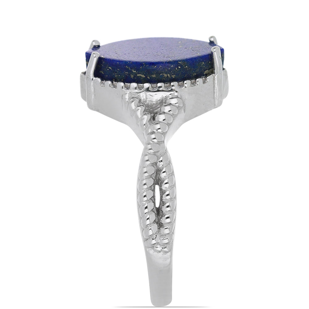 Silberring mit Lapislazuli aus Badakhshan
