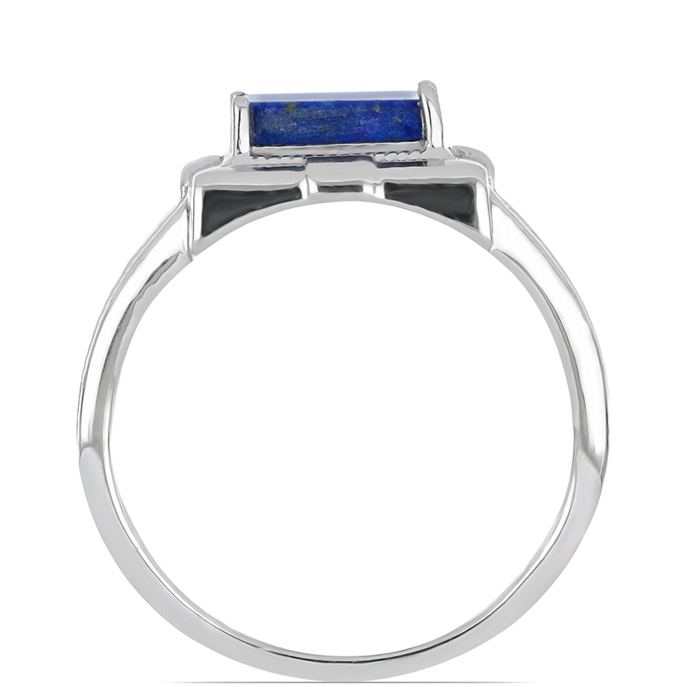 Silberring mit Lapislazuli aus Badakhshan 2 