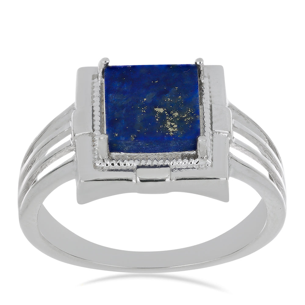 Silberring mit Lapislazuli aus Badakhshan 3 