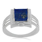 Silberring mit Lapislazuli aus Badakhshan