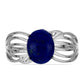 Silberring mit Lapislazuli aus Badakhshan