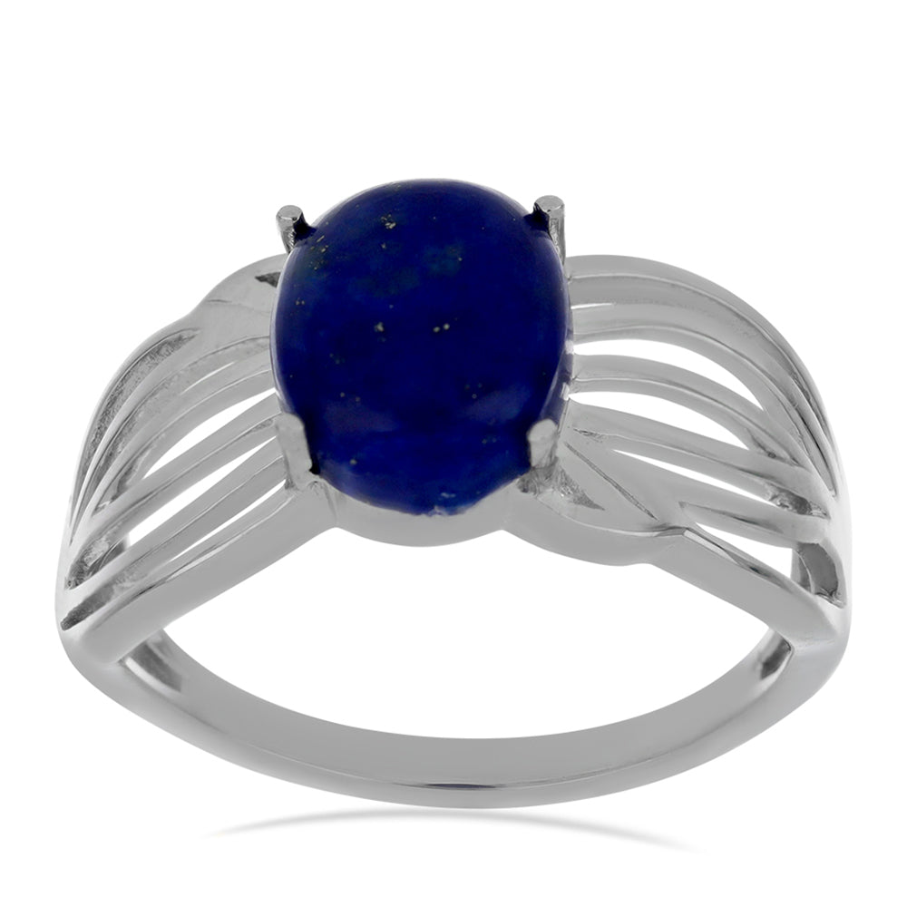 Silberring mit Lapislazuli aus Badakhshan 3 