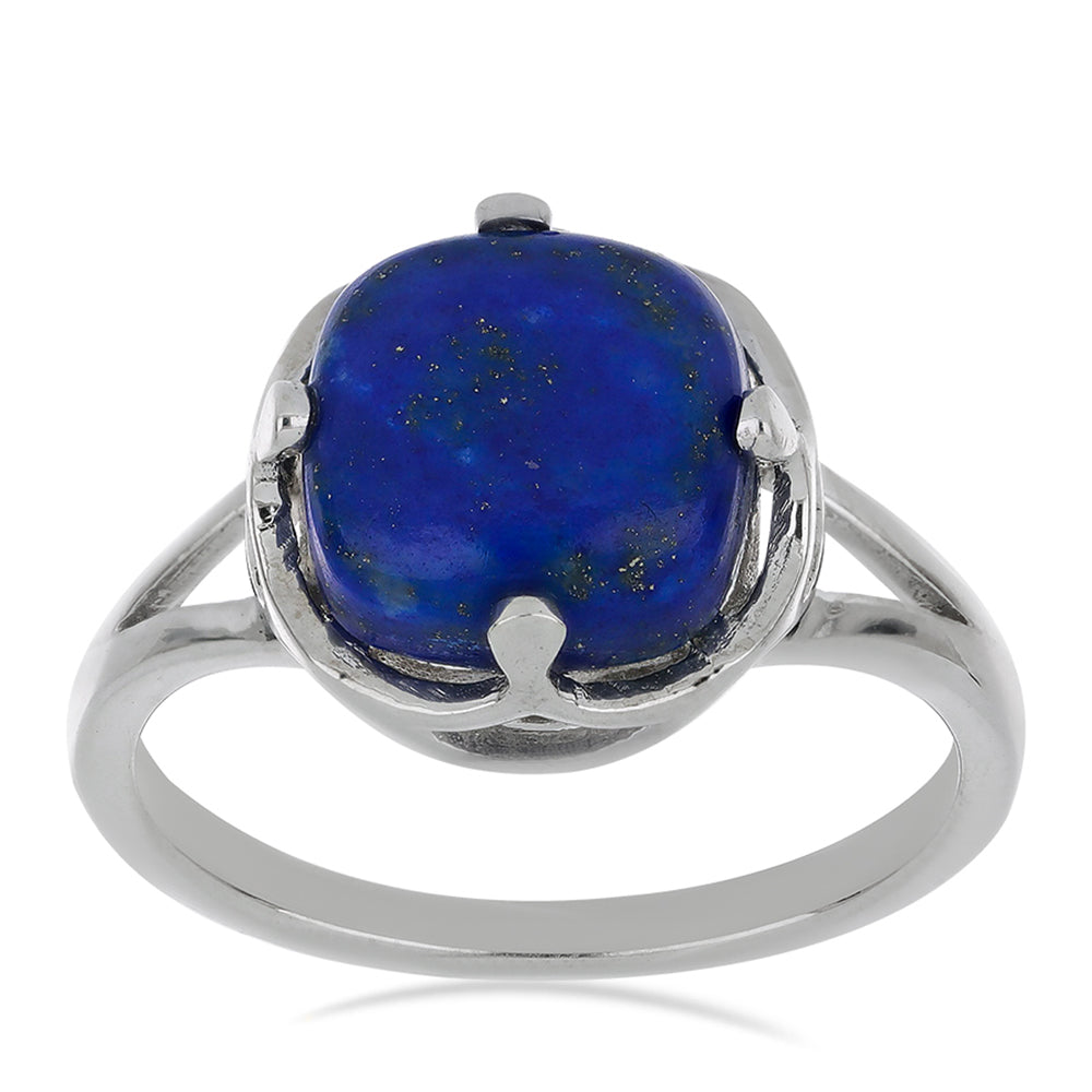 Silberring mit Lapislazuli aus Badakhshan 3 