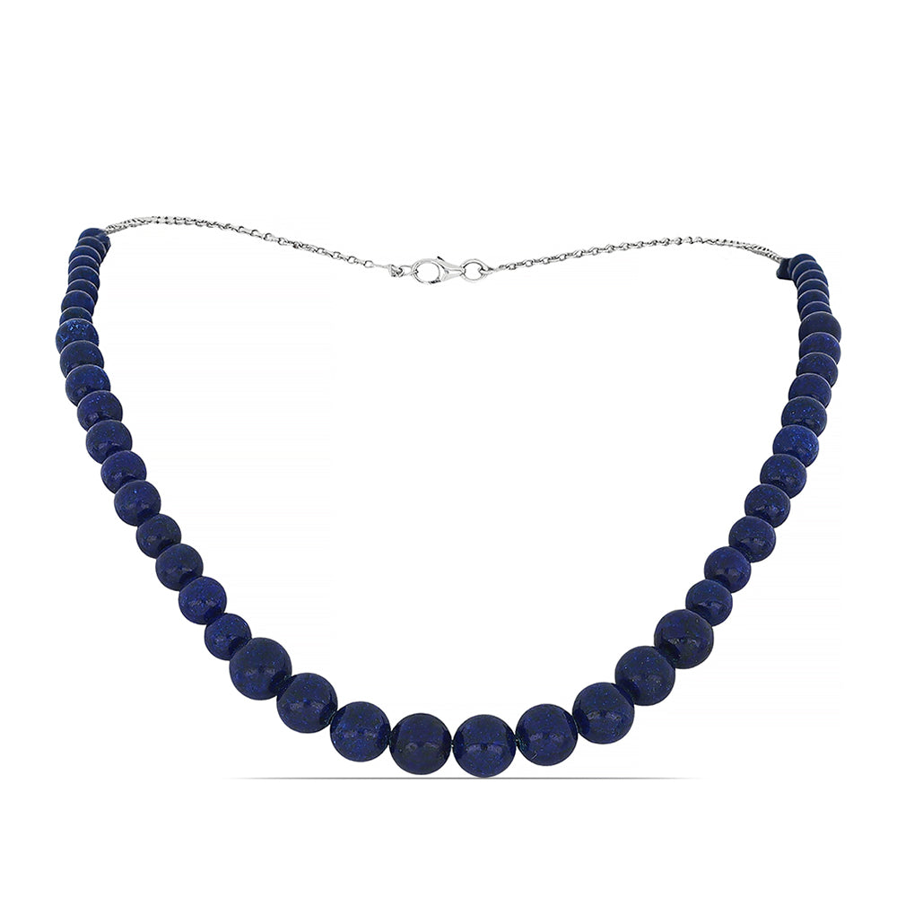 Silberhalskette mit Lapislazuli aus Badakhshan 1 