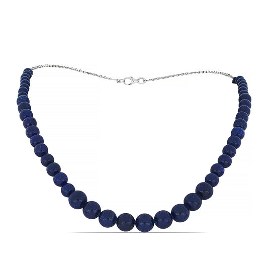 Silberhalskette mit Lapislazuli aus Badakhshan