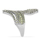 Silberring mit Peridot aus Changbai