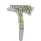 Silberring mit Peridot aus Changbai