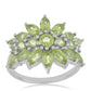 Silberring mit Peridot aus Changbai