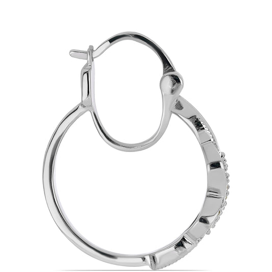 Silberohrringe mit Peridot aus Changbai