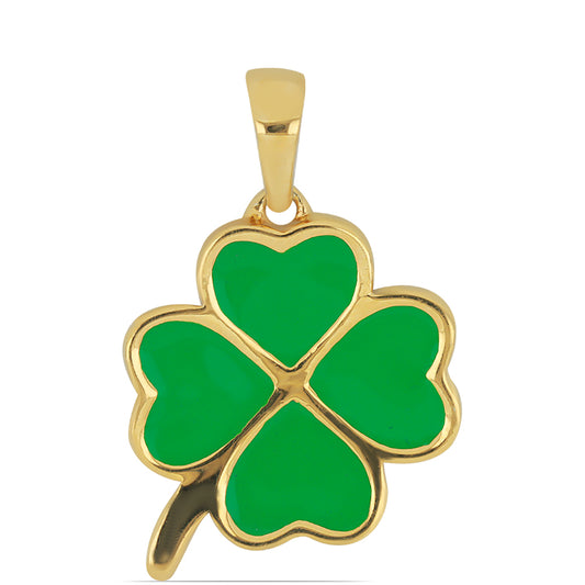 Goldplattierter Silberanhänger mit Emaille