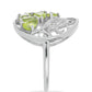 Silberring mit Peridot aus Changbai