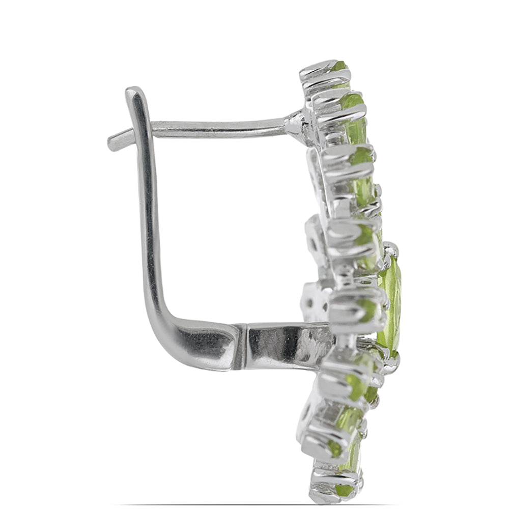 Silberohrringe mit Peridot aus Changbai 2 