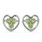Silberohrringe mit Peridot aus Changbai