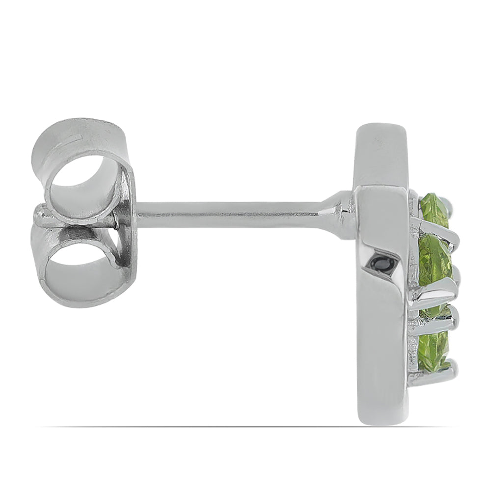 Silberohrringe mit Peridot aus Changbai 2 