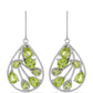 Silberohrringe mit Peridot aus Changbai