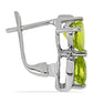 Silberohrringe mit Peridot aus Changbai