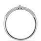 Silberring mit weißem Diamant