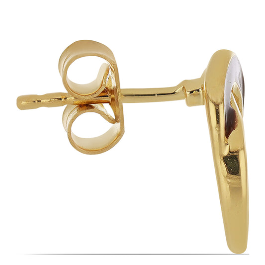 Goldplattierte Silberohrringe mit Emaille