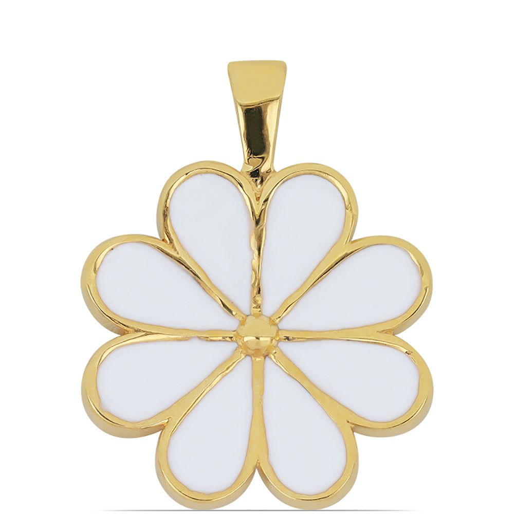 Goldplattierter Silberanhänger mit Emaille 1 