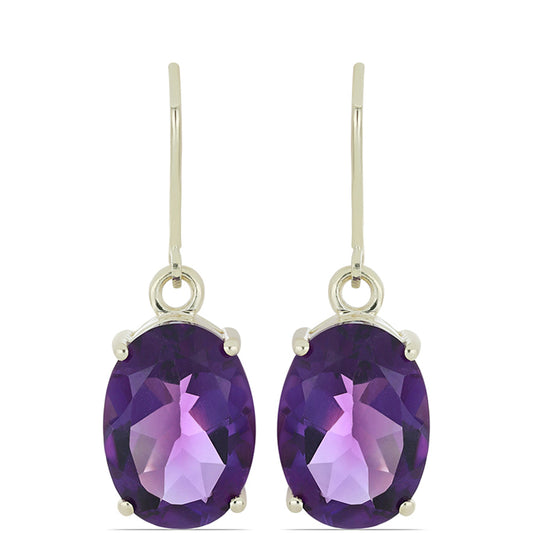 Goldohrringe mit marokkanischem Amethyst